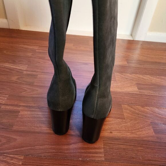 Kenneth Cole Justin Leather Gray Knee High Boot 9.5 NIB - Picture 6 of 11